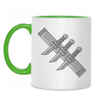 Двухцветная кружка метательные ножи