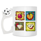 Кружка с футбольным мячиком