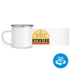 Кружка металлическая белая (круговая запечатка)