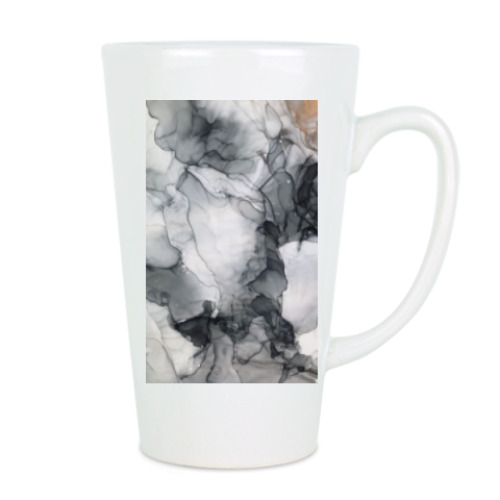 Чашка Латте с принтом Краски