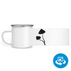 Кружка металлическая белая (круговая запечатка)