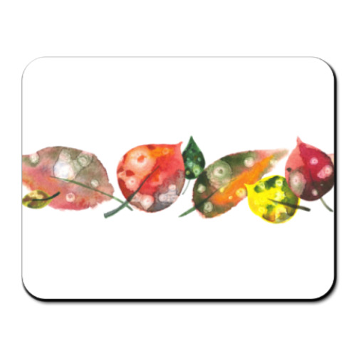 Коврик для мыши с принтом Листья