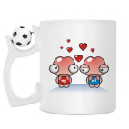 Кружка с футбольным мячиком