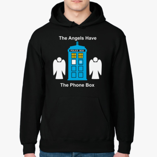 Толстовка худи с принтом dont blink