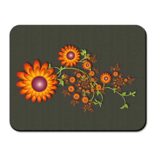 Коврик для мыши с принтом Цветы