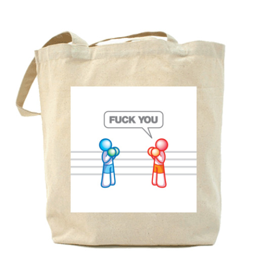 Сумка шоппер с принтом  BOX