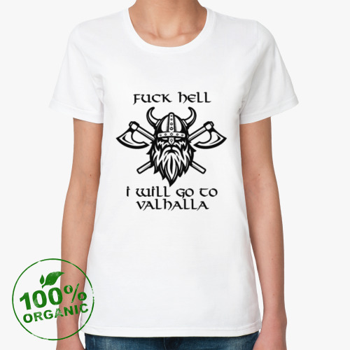 Женская футболка из органик-хлопка Valhalla!