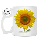 Кружка с футбольным мячиком