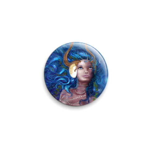 Значок 25мм с принтом Mermaid's World znachek