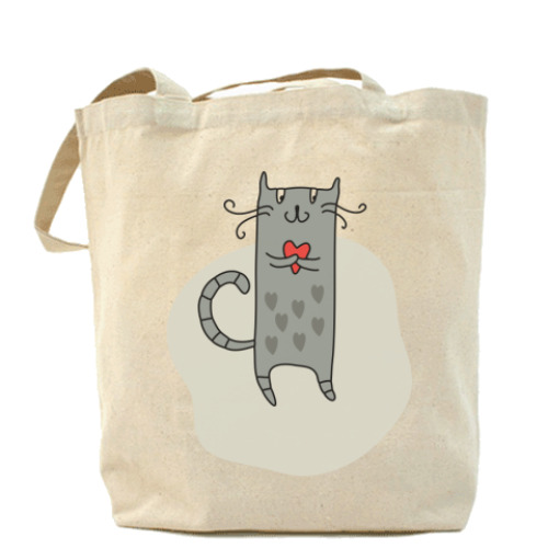 Сумка шоппер с принтом LOVE CATS