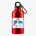 Металлическая бутылка 400 мл UV-DTF