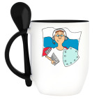 Кружка с ложкой