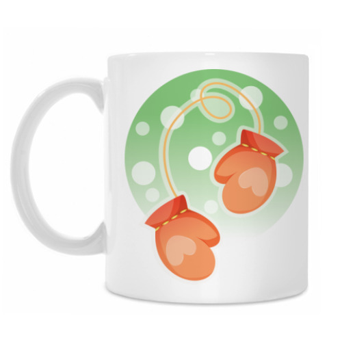 Кружка с принтом Варежка