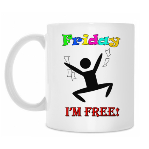 Кружка с принтом Конец рабочей недели!