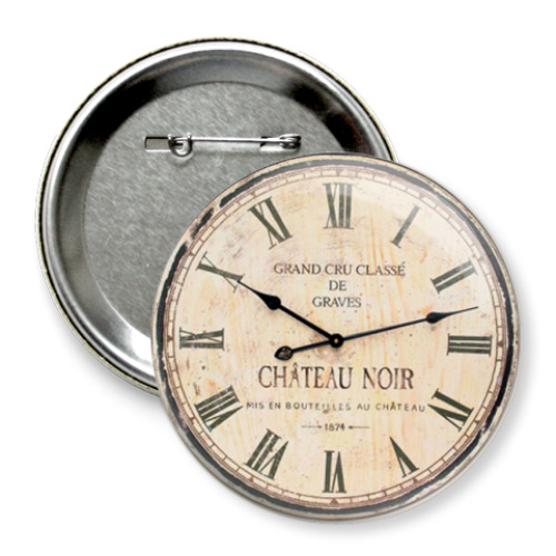 Значок 75мм  Часы