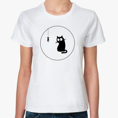 Классическая футболка Serious cat