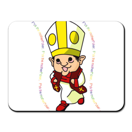 Коврик для мыши с принтом Pope song