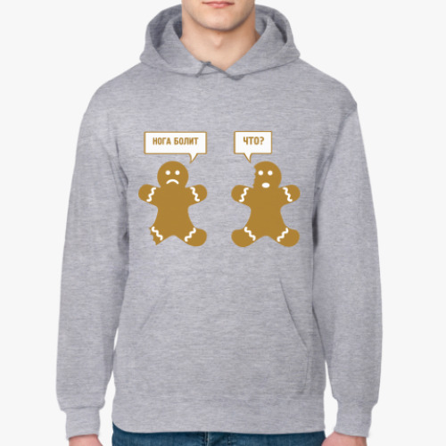 Толстовка худи с принтом Печеньки калеки