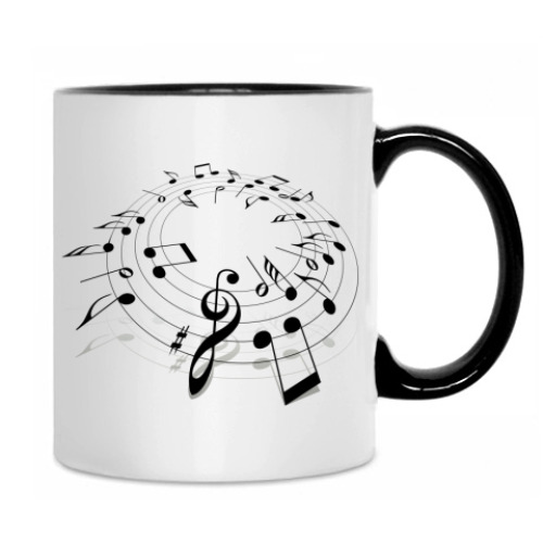 Кружка с принтом music