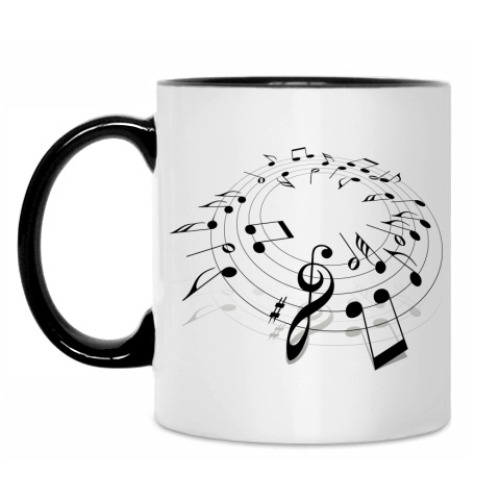 Кружка с принтом music