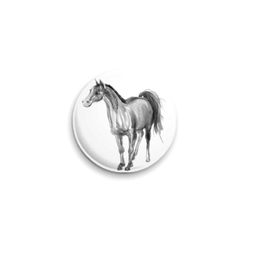 Значок 25мм Лошадка