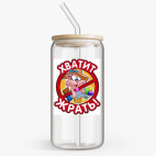 Банка с бамбуковой крышкой