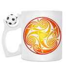 Кружка с футбольным мячиком
