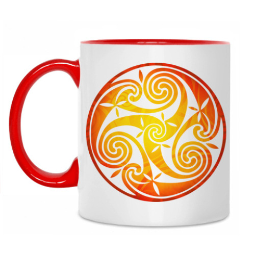 Кружка с принтом Triskel