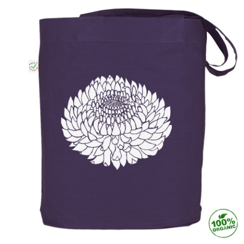 Сумка шоппер с принтом цветок бессмертника