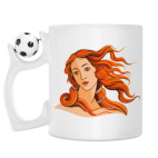 Кружка с футбольным мячиком