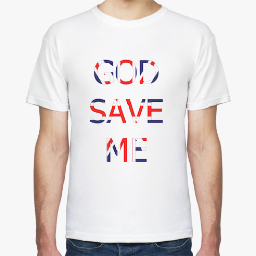 Футболка с принтом Gog save me