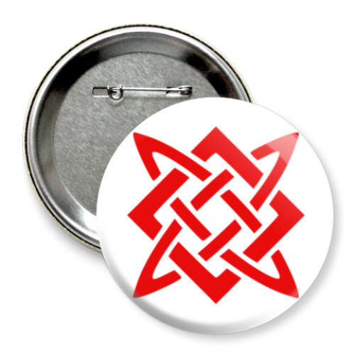 Значок 75мм с принтом Звезда Руси (Сварогов Квадрат)