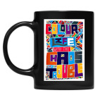 Кружка цветная UV-DTF