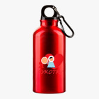 Металлическая бутылка 400 мл UV-DTF