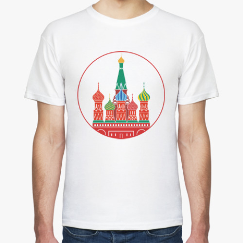 Футболка с принтом Собор Василия Блаженного
