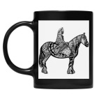 Кружка цветная UV-DTF