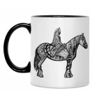 Кружка двухцветная