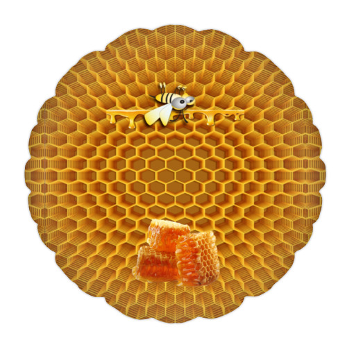 Подушка с принтом Трудовая пчела