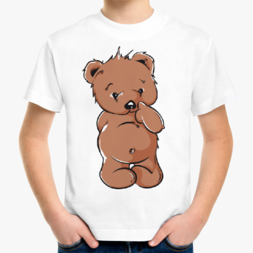 Детская футболка с принтом Медвежонок