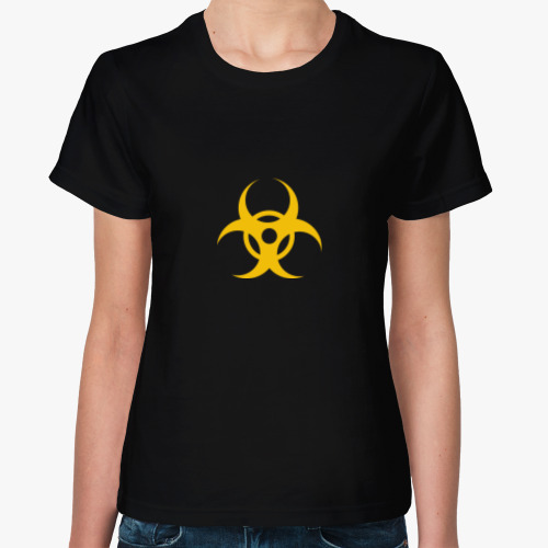 Женская футболка Биологическая опасность