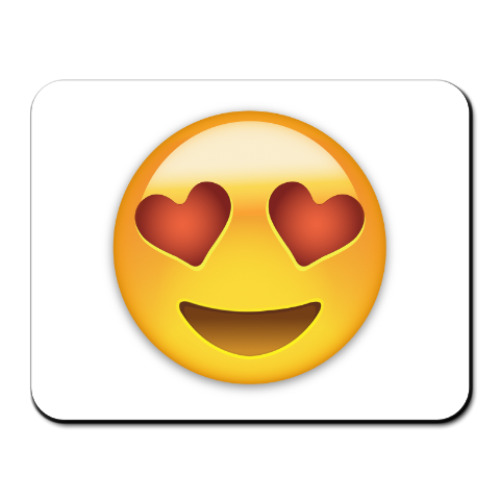 Коврик для мыши Emoji Смайл: Влюбленный