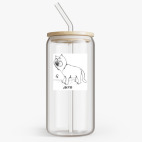 Банка с бамбуковой крышкой