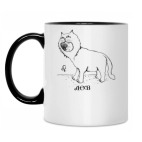 Кружка двухцветная