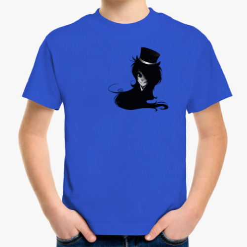 Детская футболка с принтом 'Черный демон'