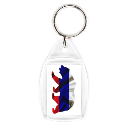 Брелок с принтом Русский медведь