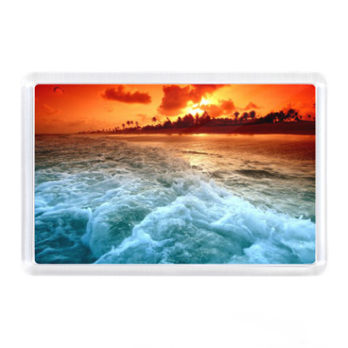 Магнит с принтом Живописный закат