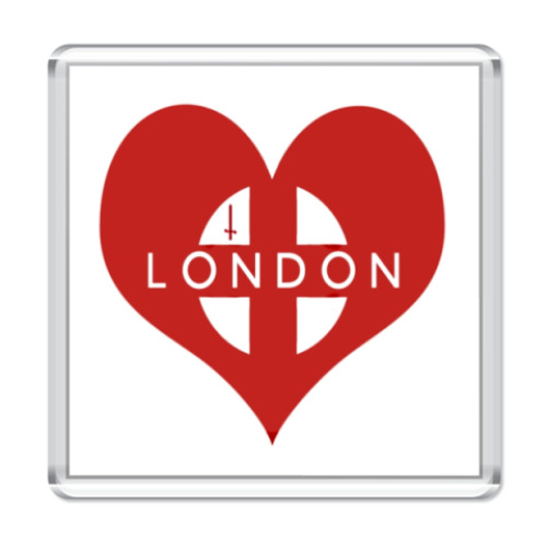 Магнит с принтом England