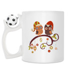 Кружка с футбольным мячиком