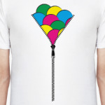 Молния и цветные круги