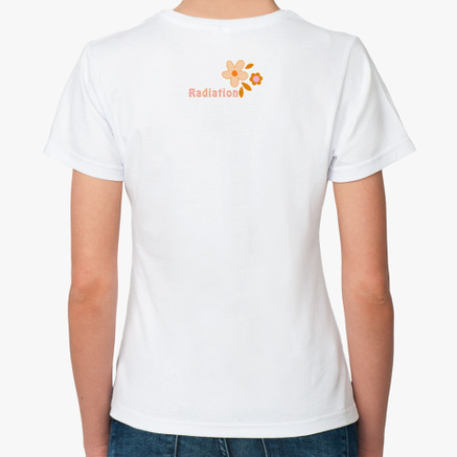 Классическая футболка с принтом Био опасность